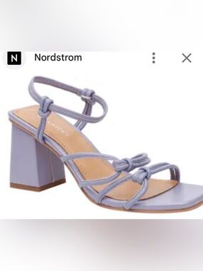 🆕 Lisa and Vicky Lilac color Block Heel Sandals. 7.5